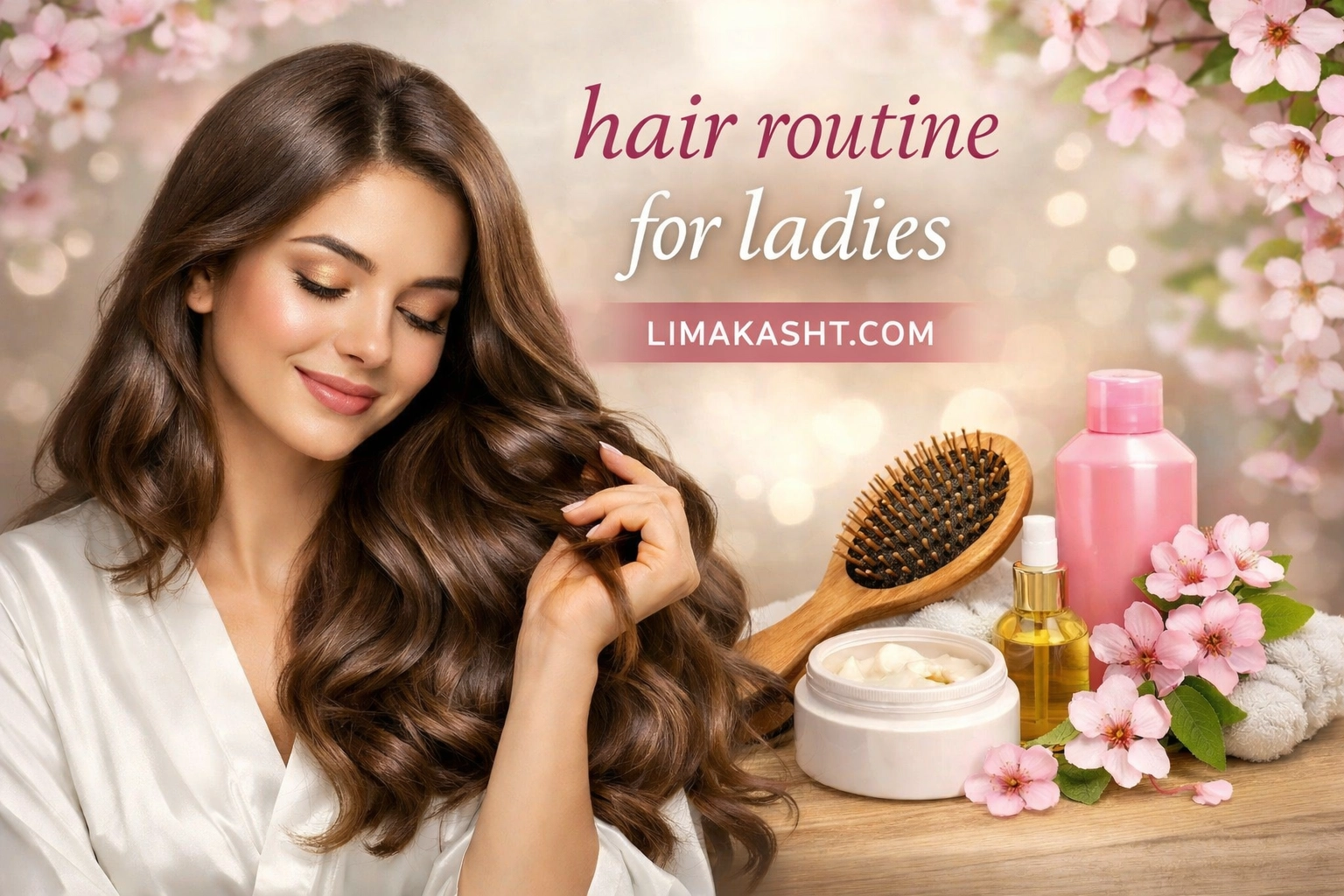 🌸 بهترین روتین مو برای خانمها | راهنمای مراقبت روزانه از مو